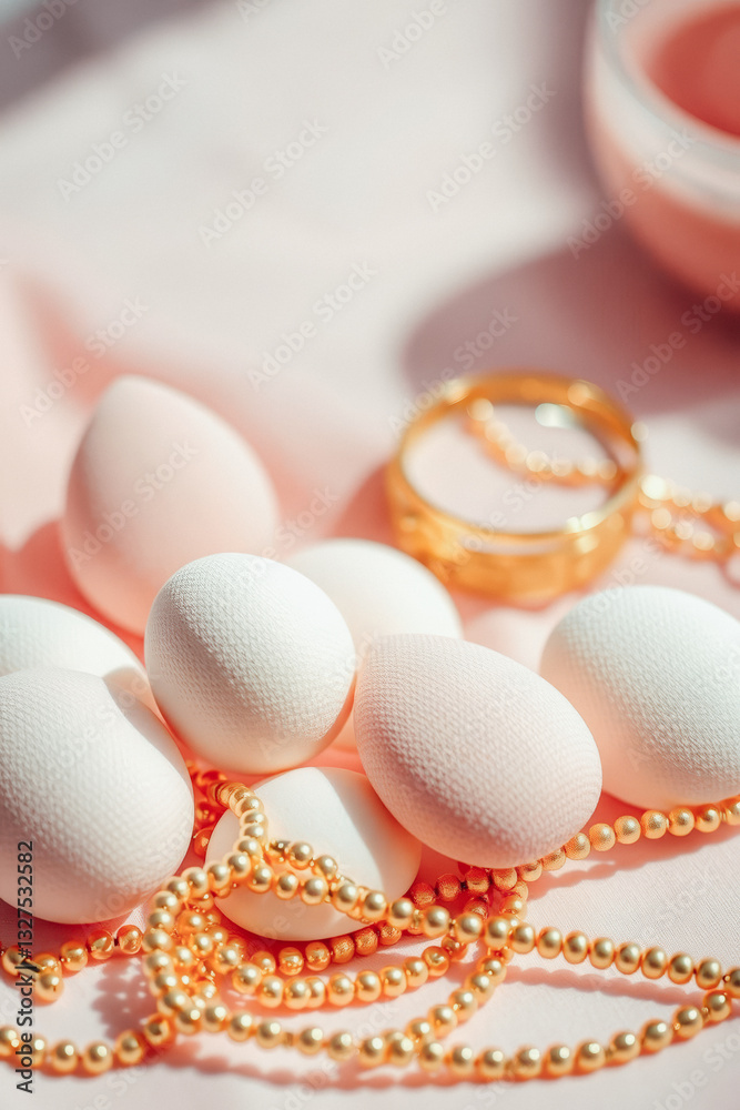 Fototapeta premium Beauty Essentials with Eggs