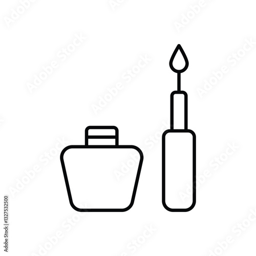 Eyeliner vector icon 