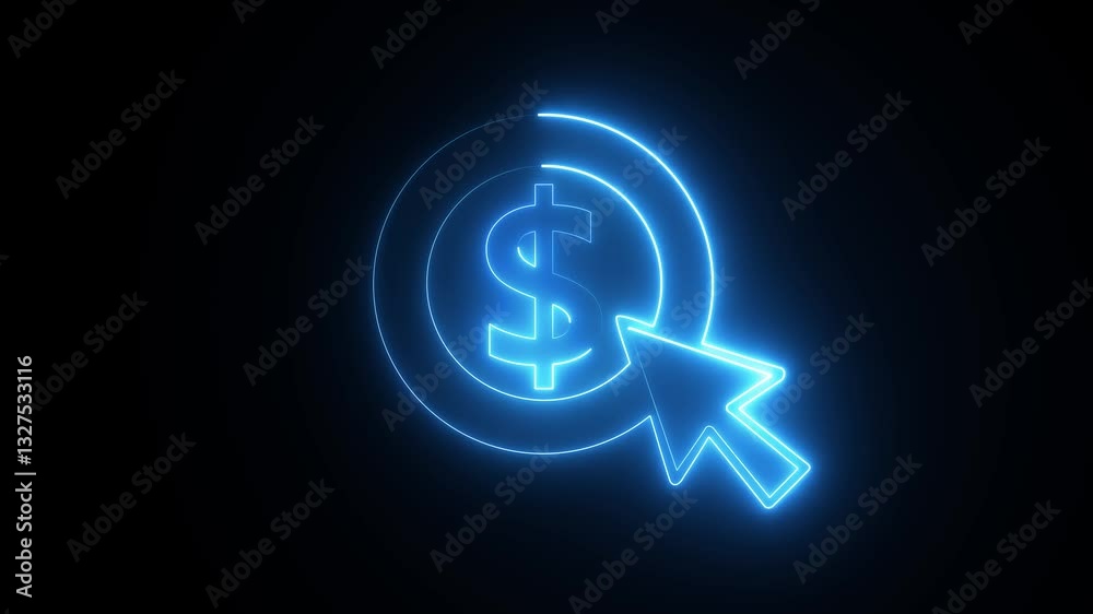internet money or dollar  icons pack in checkerboard background. Internet flat icon symbol for applications, American dollar currency or dollar symbol flat icon for apps and websites. 4k animation 