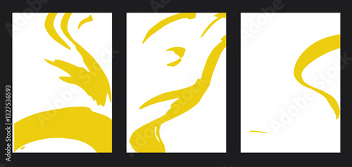 Background with abstract geometric spots and a place for text. Vector illustration in the style of minimalism.