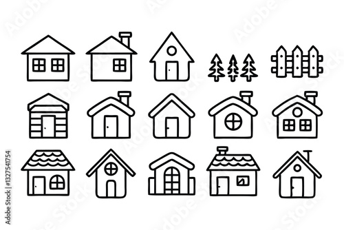 house  home  property  cottage editable stroke out