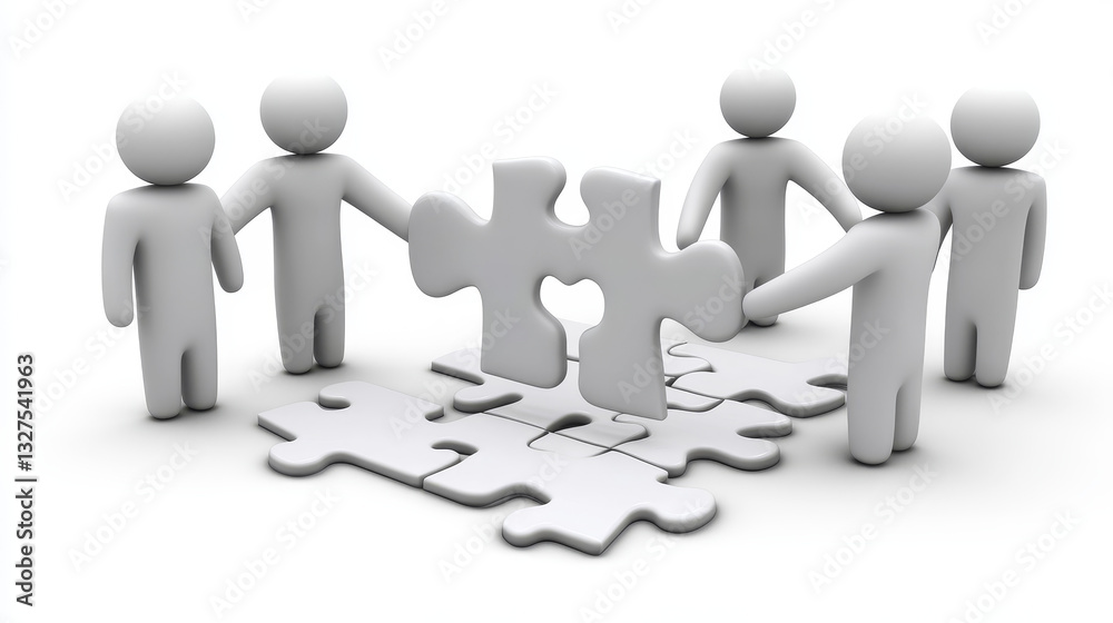 Teamwork concept, pieces of puzzle, vector Teamwork concept, pieces of puzzle, vector