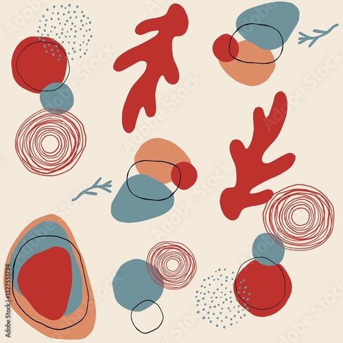 seamless background with hats