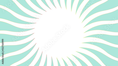 Abstract minimal background with curved wavy lines. Spiral motion of geometric shapes. Twisted shape pattern background. Retro twisted and distorted vector groovy hippie background.
