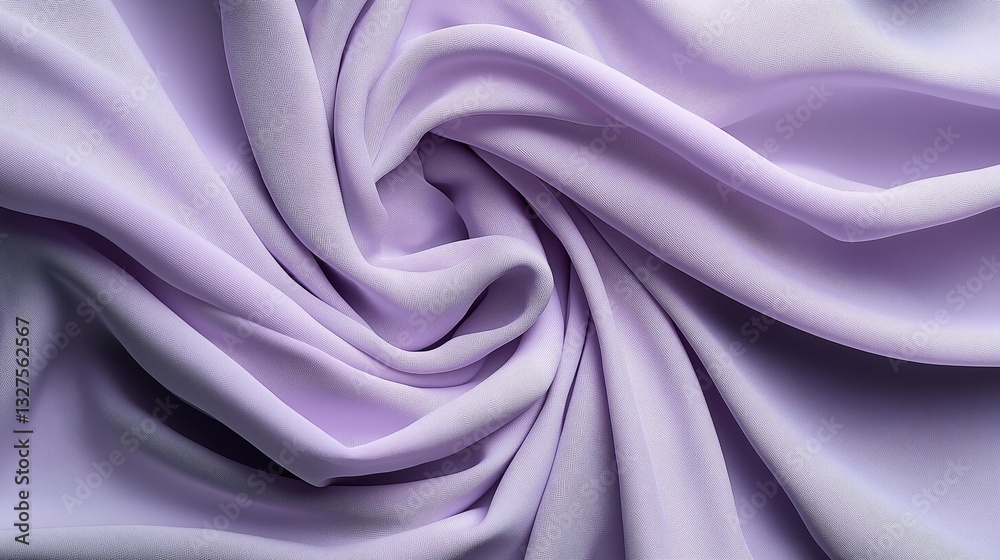 Fototapeta premium Wavy, soft, purple fabric with a light and airy texture. Elegant style.