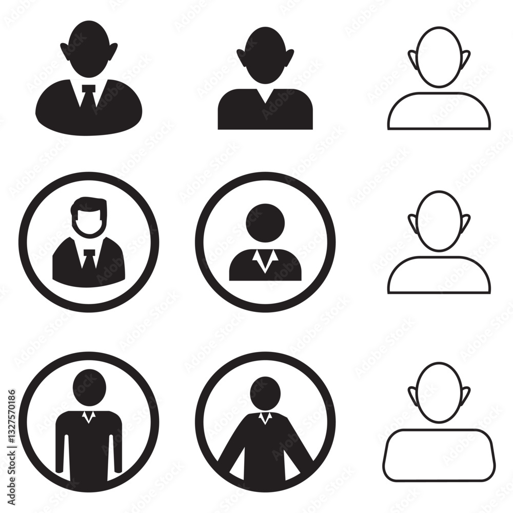 Profile icon. Persons symbol infographics. User icon and people line icon in flat style. Profile and people silhouette collection. People icon Profile icon. Persons symbol infographics. User icon and people line icon in flat style. Profile and people silhouette collection. People icon