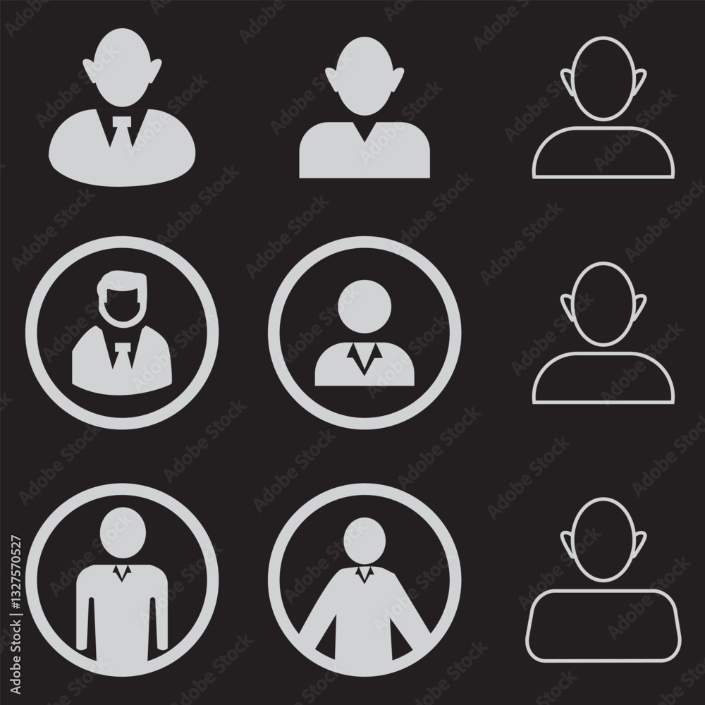 Profile icon. Persons symbol infographics. User icon and people line icon in flat style. Profile and people silhouette collection. People icon Profile icon. Persons symbol infographics. User icon and people line icon in flat style. Profile and people silhouette collection. People icon