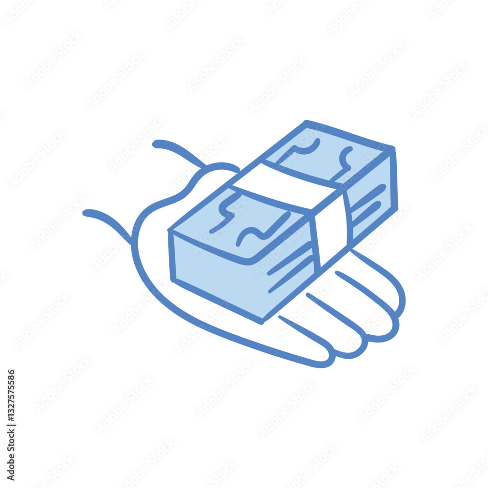 Fototapeta premium Payment hand draw doodle Vector icon