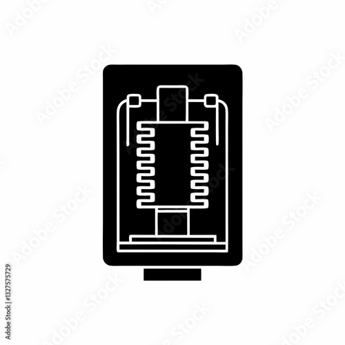 creative details electrical relay icon vector illustration 