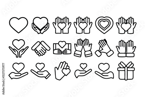 love  friendship  care and charity concept editabl