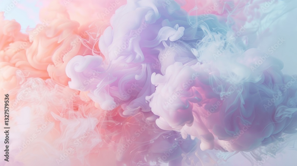 Fototapeta premium Abstract Pastel Ink Swirl Background Texture for Design Website and Print