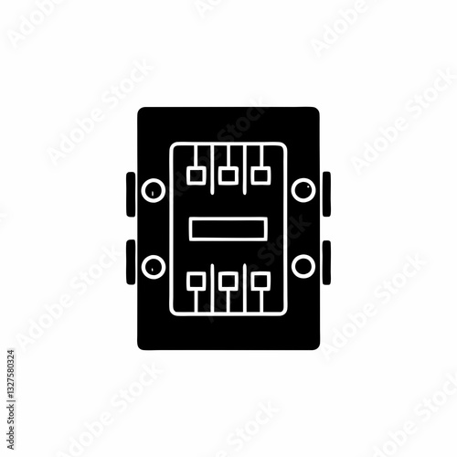 creative details fuse box icon vector illustration 