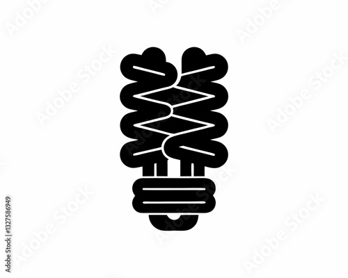 creative details fluorescent tube icon vector illustration 