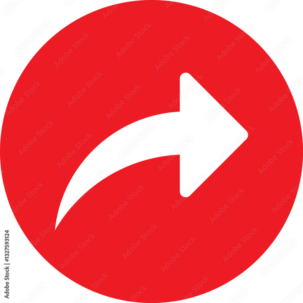 Share icon color red interface social media element design Share icon color red interface social media element design