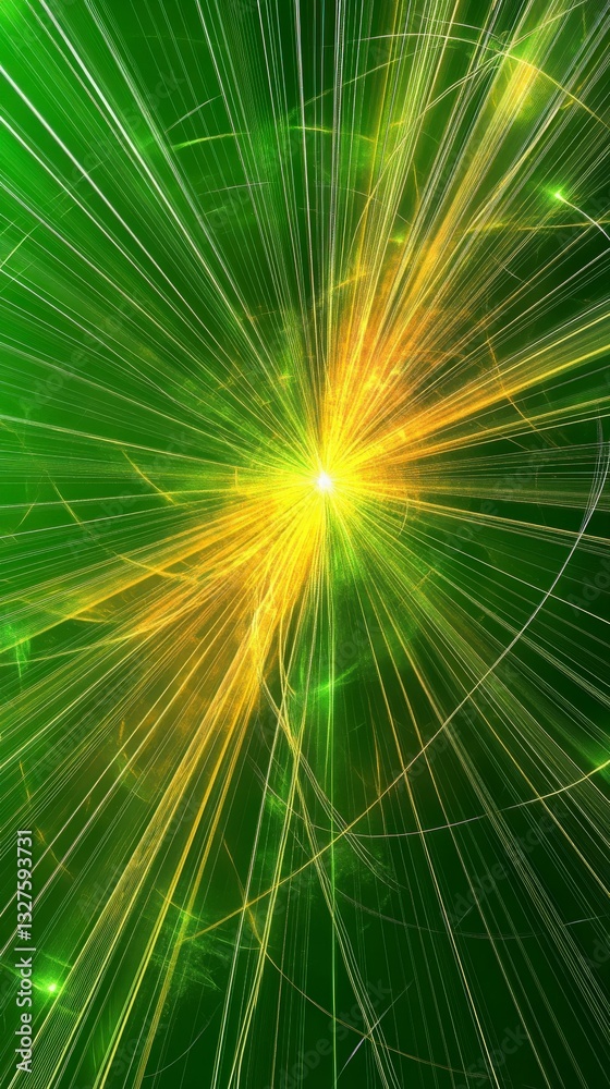 Fototapeta premium Stunning Abstract Art with Radiating Lines and Vibrant Colors