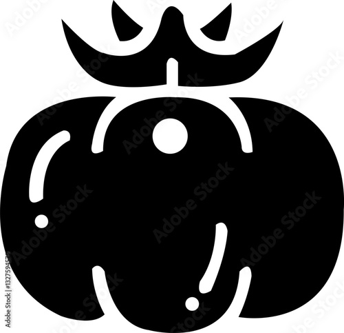 black and white tomato on a white background, vegetable, seed