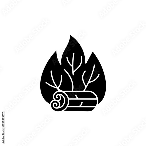 creative details biomass energy icon  vector illustration 