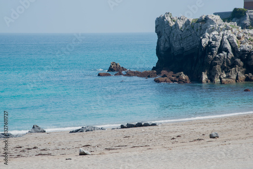 Beautiful beach with no people. Laredo, Cantabria