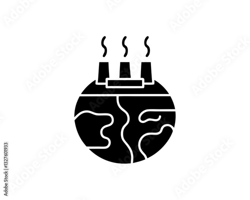creative details geothermal energy icon vector illustration 