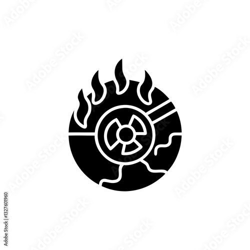 creative details geothermal energy icon vector illustration 