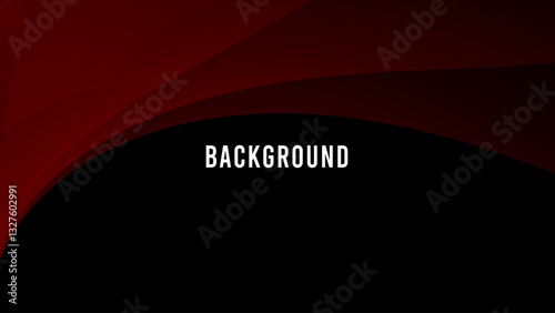 Black and brown abstract background with geometric pattern and gradient shades, dynamic curve shapes	