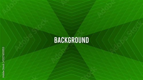 Green abstract background with triangular pattern, cross shape, modern geometric texture, blended lines, outline pattern	