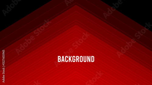 Black abstract background with red overlay triangular pattern, mountain shape