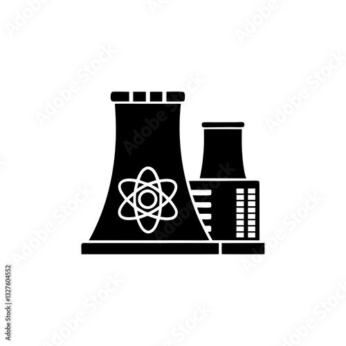 creative details nuclear reactor icon vector illustration 