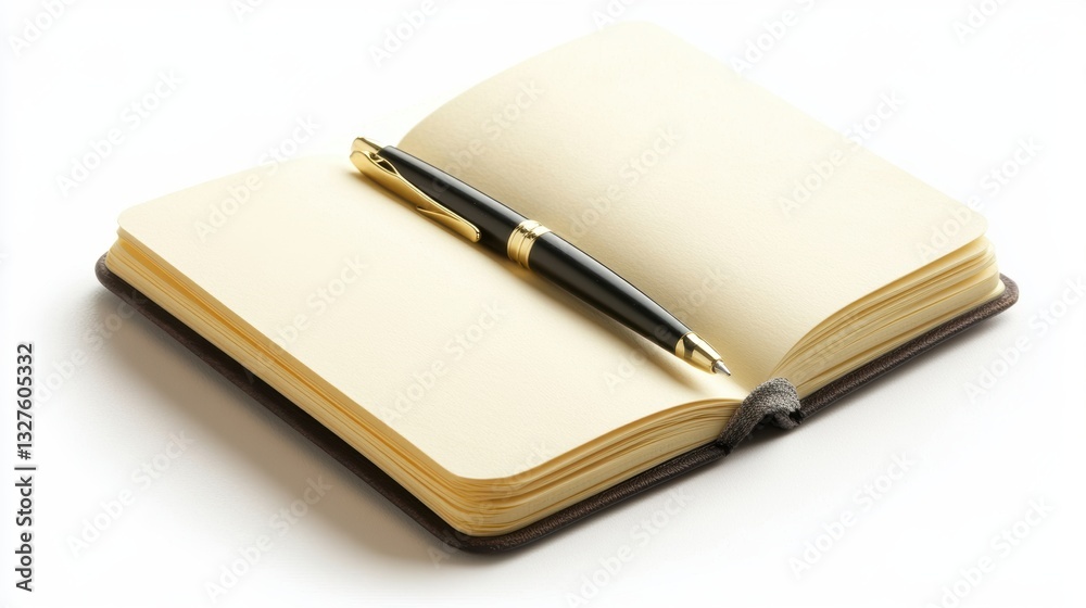 An open notebook with blank pages alongside a sleek pen, perfect for capturing ideas, notes, or sketches, Ideal for educational materials, blogs, or articles about writing, planning, or creativity, An open notebook with blank pages alongside a sleek pen, perfect for capturing ideas, notes, or sketches, Ideal for educational materials, blogs, or articles about writing, planning, or creativity,