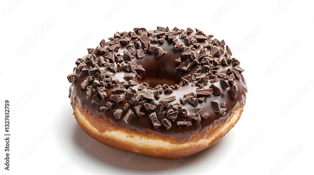 Chocolate Donut isolated on white background Chocolate Donut isolated on white background