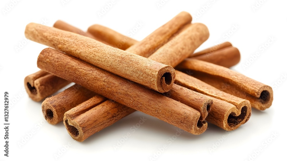 Cinnamon sticks isolated on white background Cinnamon sticks isolated on white background