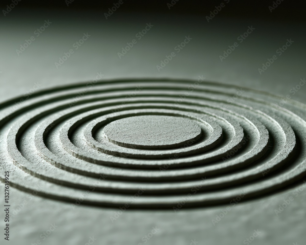 Abstract concentric circles design