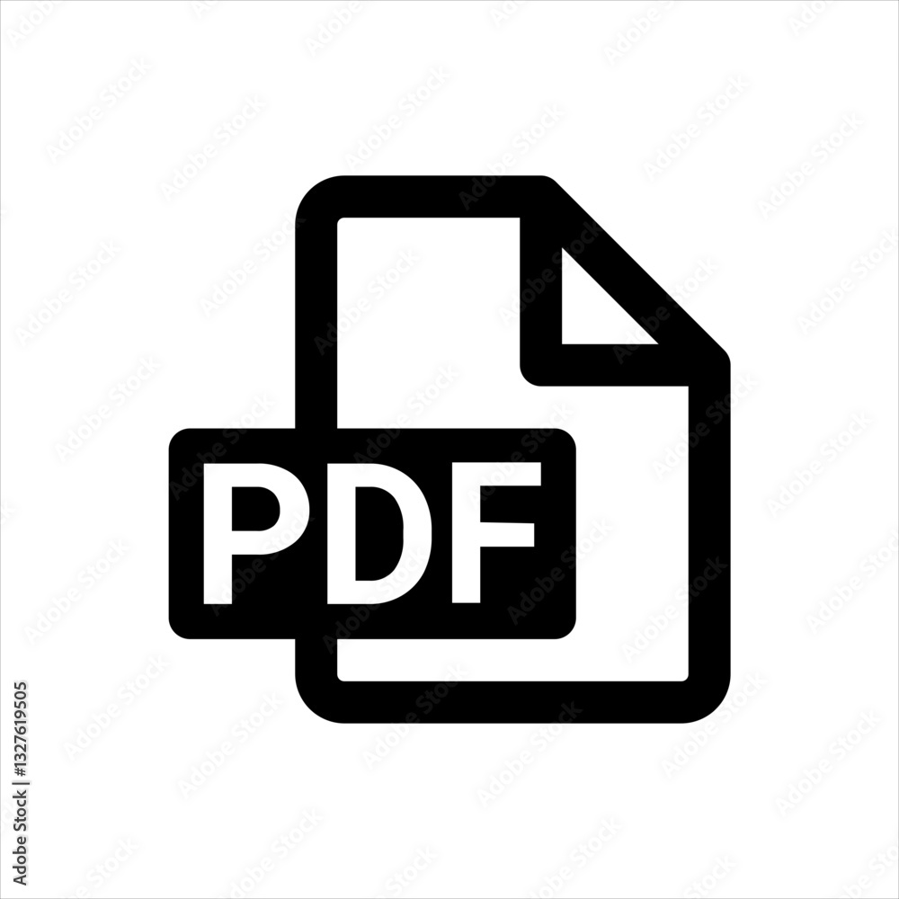 A simple icon representing a Portable Document Format file. A simple icon representing a Portable Document Format file.