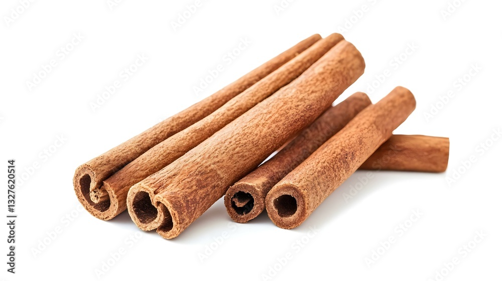 Cinnamon Sticks Isolated on White Background Cinnamon Sticks Isolated on White Background