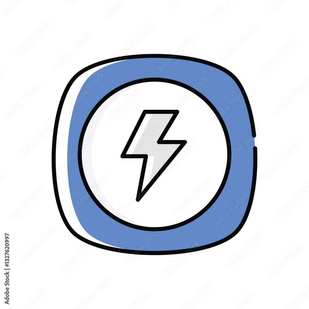 Flash Vector icon Flash Vector icon