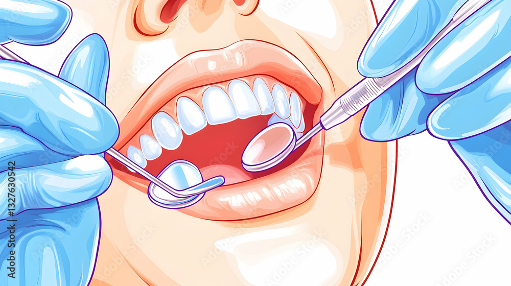 Fototapeta premium Close-up dental examination