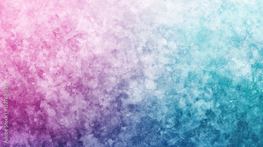 Obraz premium A Stunning Abstract Composition Featuring Gradient Watercolors Blending Harmoniously from Soft Pink to Vibrant Teal and Deep Blue Textures