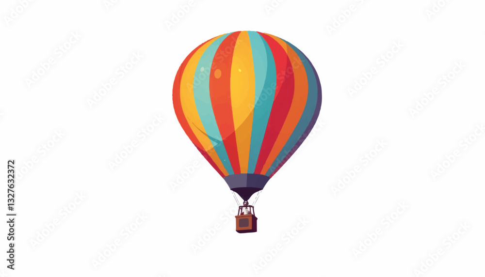 Fototapeta premium Colorful hot air balloon soaring above the sky