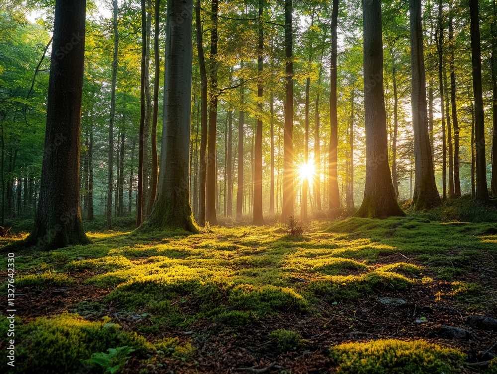 Obraz premium Forest Sunrise