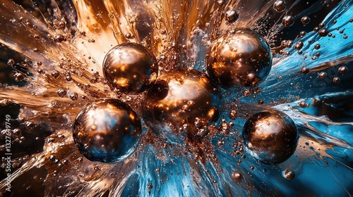 A stunning liquid explosion frozen in time