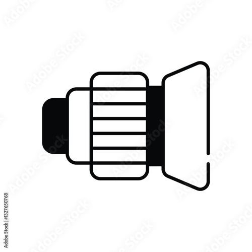 Lenses  Vector icon