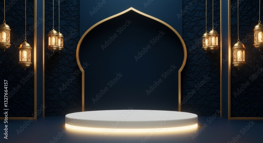 islamic ramadhan product podium display