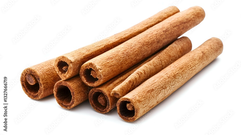 Cinnamon sticks isolated on white background Cinnamon sticks isolated on white background