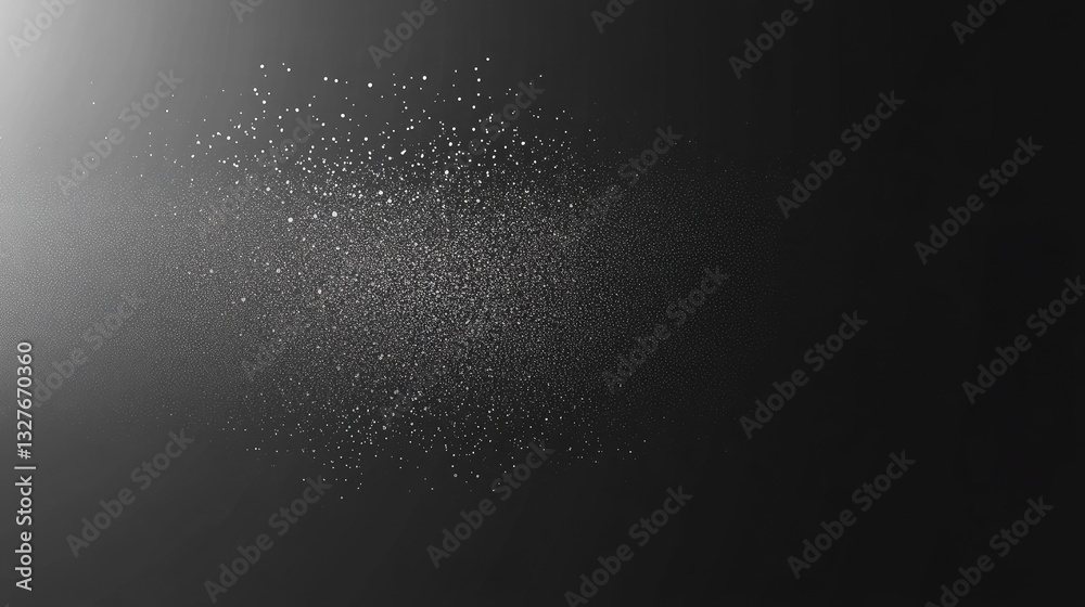 Obraz premium Subtle Dispersion of Sparkling Elements on a Dark Canvas Creating an Enigmatic and Dreamlike Atmosphere