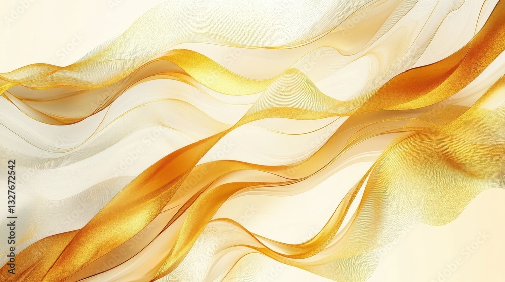 Elegant abstract golden background. Watercolor wallpaper with gold wavy lines and shade, sun and line art. Luxury with gold curve line design for banner, covers, wall art, home decor and invitation. Elegant abstract golden background. Watercolor wallpaper with gold wavy lines and shade, sun and line art. Luxury with gold curve line design for banner, covers, wall art, home decor and invitation.