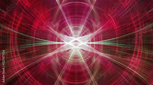 Intricate Abstract Fractal Design with Vibrant Colors