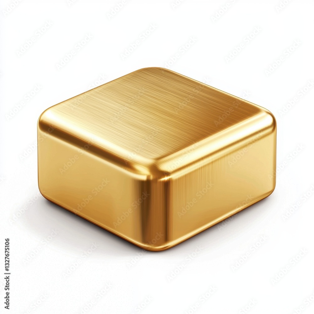 Shiny gold metal texture, isolated on a pure white background Shiny gold metal texture, isolated on a pure white background