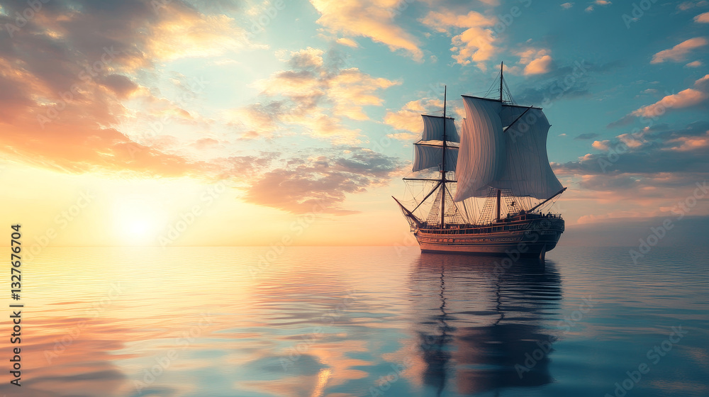 Obraz premium Ship boat sea frigate symbol vessel travel industry vector sailboats cruise of marine icon
