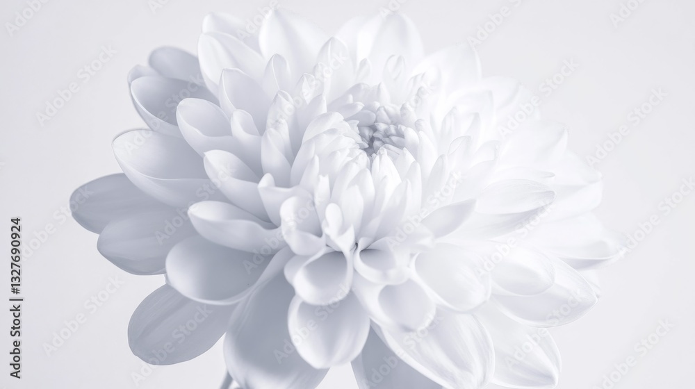 Fototapeta premium A close-up shot of a single white flower in a decorative vase