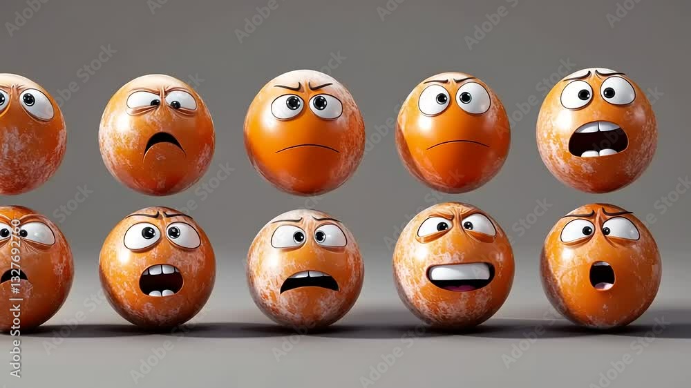 A Collection of 3D Rendered Emojis Expressing a Wide Range of Human Emotions A Collection of 3D Rendered Emojis Expressing a Wide Range of Human Emotions